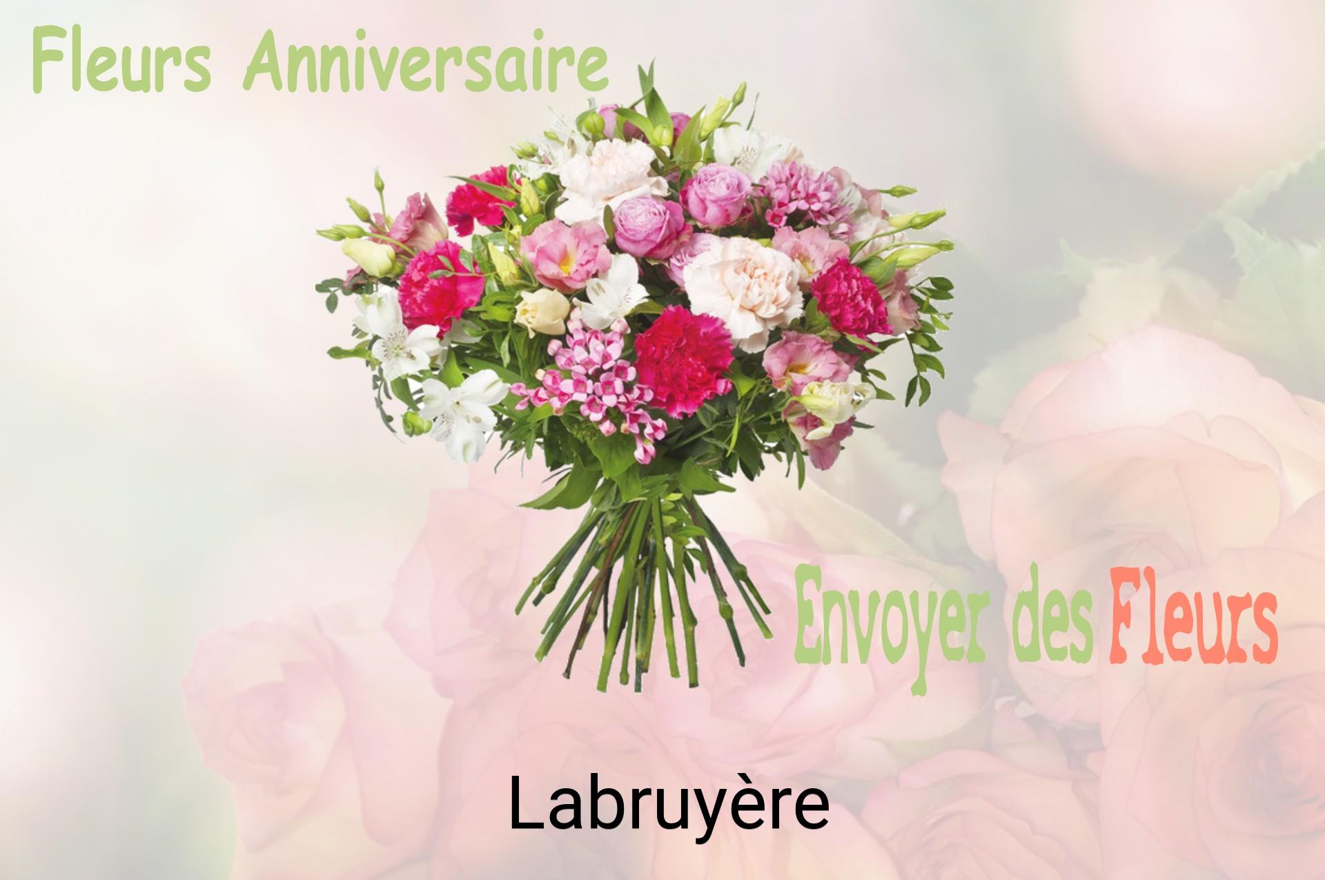 Bouquet de fleurs d’anniversaire livré à Labruyère
