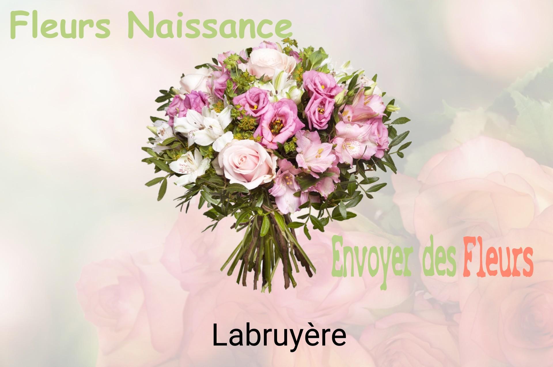 Bouquet de fleurs de naissance livré à Labruyère